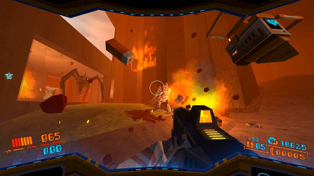 STRAFE retro video game